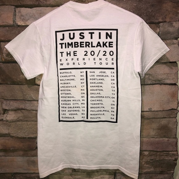 Justin Timberlake concert tee size small white short sleeve good condition - Picture 2 of 6